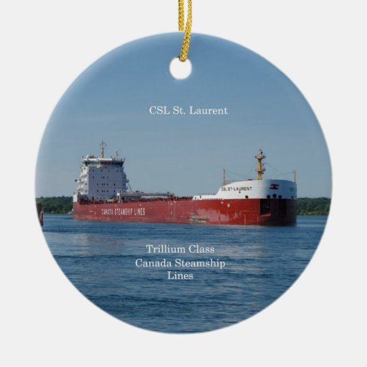 CSL St. Laurent-versiering Keramisch Ornament (Voorkant)