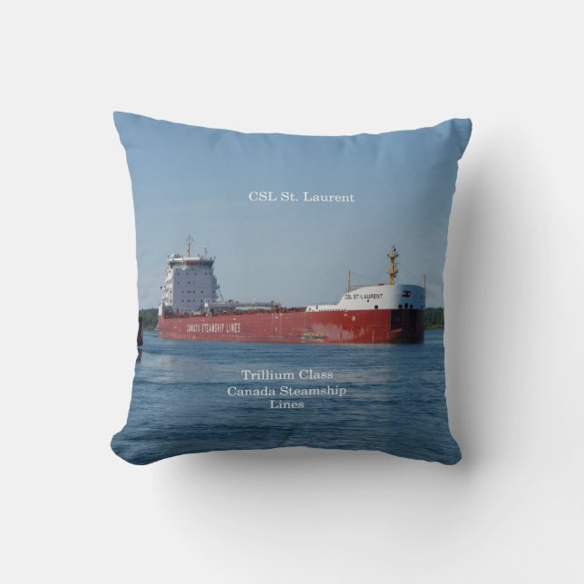 CSL St. Laurent vierkante kussen (Voorkant)