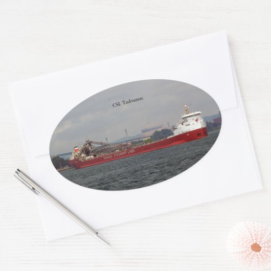 CSL Tadoussac-sticker Ovale Sticker (Envelop)