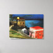 Csontvariatie - Volledige maan in Taormina (detail Canvas Afdruk (Voorkant)