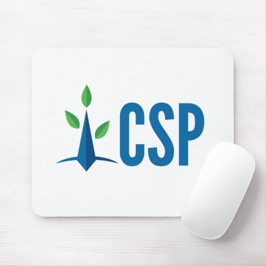 CSP eenvoudige logo Muismat (Met muis)