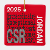 CSR Buitengewoon DOUANE Keramisch Ornament (Achterkant)