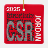 CSR buitengewoon Keramisch Ornament (Achterkant)
