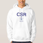 CSR "Vast" bevestigd overhemd Hoodie (Voorkant)