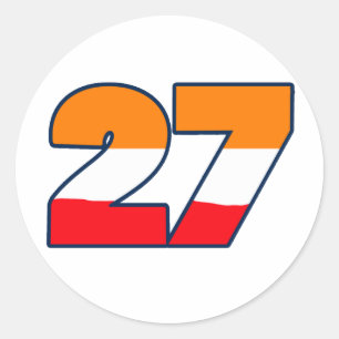 CSREP27 RONDE STICKER