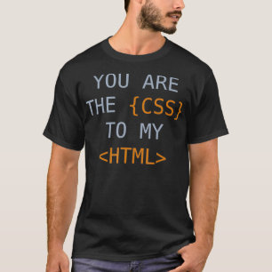 CSS HTML-Valentijn Code Funny Programming Coding G T-shirt