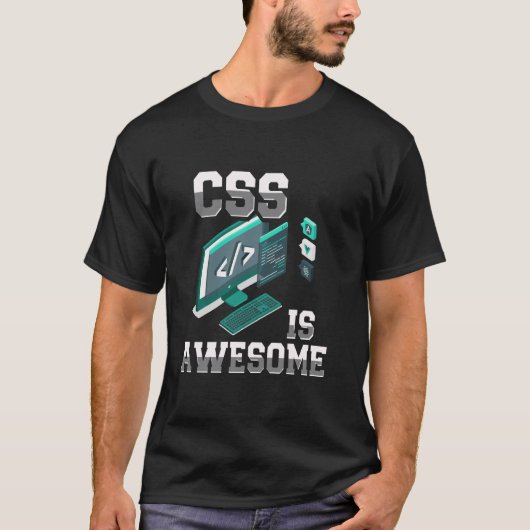 CSS is een Geweldige codeerprogramma voor webontwi T-shirt (Voorkant)