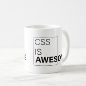 css is geweldige, Sarcastische cadeaus voor progra Koffiemok (Voorkant rechts)