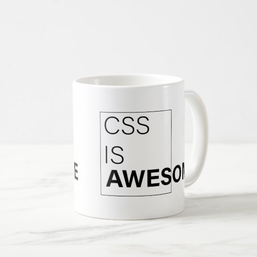 css is geweldige, Sarcastische cadeaus voor progra Koffiemok (Voorkant rechts)