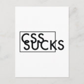 CSS-SUCKS BRIEFKAART (Voorkant)