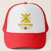 CSS Virginia (Marine Embleem) goud Trucker Pet (Voorkant)