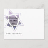 CStar of David Briefkaart (Achterkant)