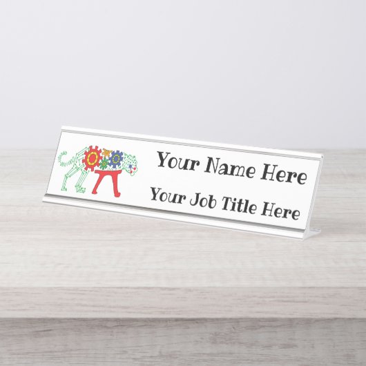 CSTEM Name Bord Bureau Naambordje (Voorkant)