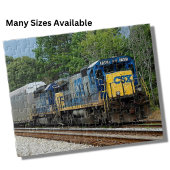 Csx Blue Diesel Locomotive Engine Traject Railroad Legpuzzel