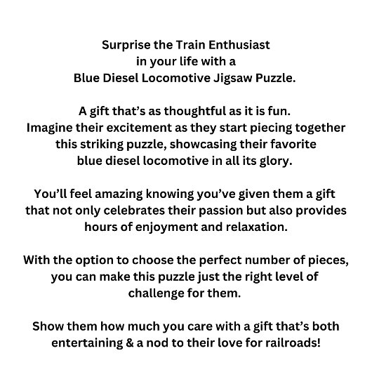 Csx Blue Diesel Locomotive Engine Traject Railroad Legpuzzel