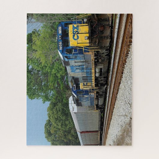 CSX Diesel trein achtergrond Jigsaw Puzzel (Verticaal)