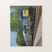 CSX Diesel trein achtergrond Legpuzzel (Verticaal)