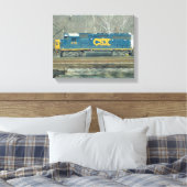 CSX Dieselmotor Canvas Afdruk (Insitu (Slaapkamer))