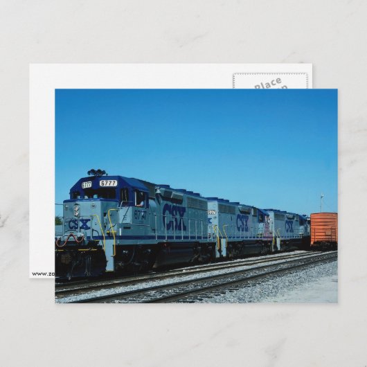 CSX, EMD BRIEFKAART (Voorkant / Achterkant)