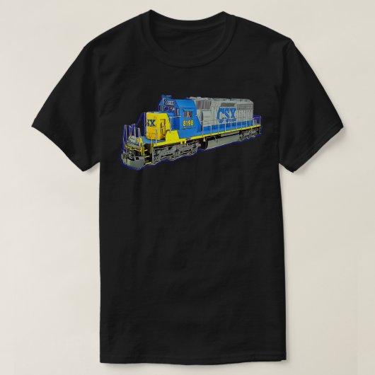 CSX-engine voor goederentreinen T-shirt (Design voorkant)