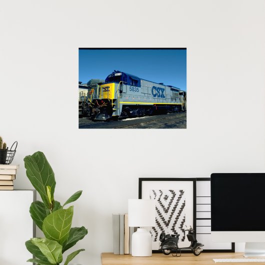 CSX GE B36-7 #5835, 1990_Trains Poster (Thuiskantoor)