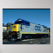 CSX GE B36-7 #5835, 1990_Trains Poster (Voorkant)