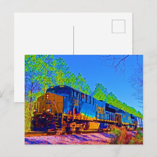 CSX in Gautier Mississippi Briefkaart (Voorkant / Achterkant)