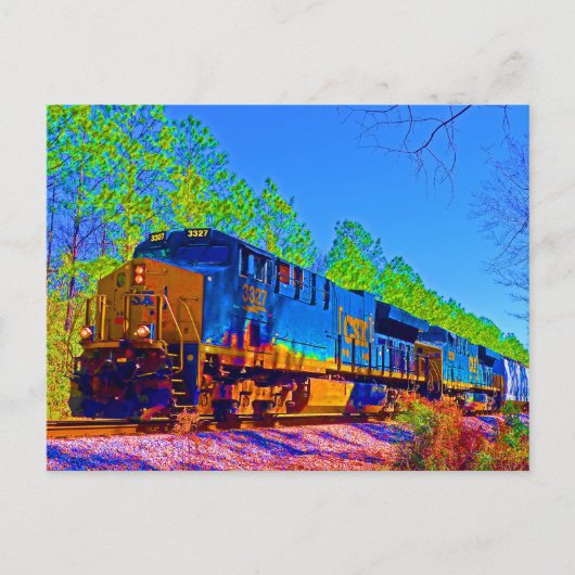 CSX in Gautier Mississippi Briefkaart (Voorkant)