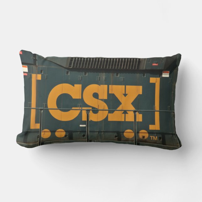 CSX RAILROAD LOGO PILLOW KUSSEN (Voorkant)