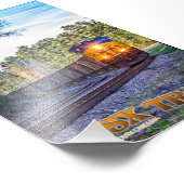 CSX Train in South Carolina Foto Afdruk (Hoek)