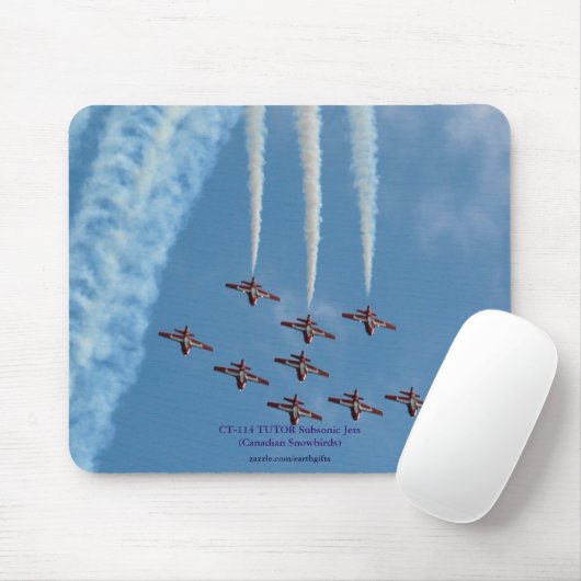 CT-114 Tutor Sneeuwvogels Subsonic Jets Mousepad Muismat (Met muis)
