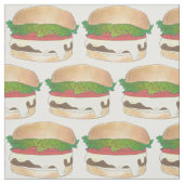 CT Connecticut Steamed Cheese Burger Cheeseburger Stof (Swatch)