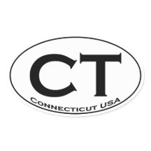 CT - Connecticut USA Ovaal Logo