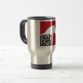 CT Draft Horse Rescue logo-reismuis Reisbeker (Voorkant links)