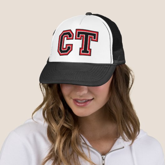 "CT" Monogram Trucker Pet (In situ)