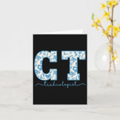 CT Tech CAT Scan Tech Skelet Radiologie Afdeling Kaart (Gele Bloem)