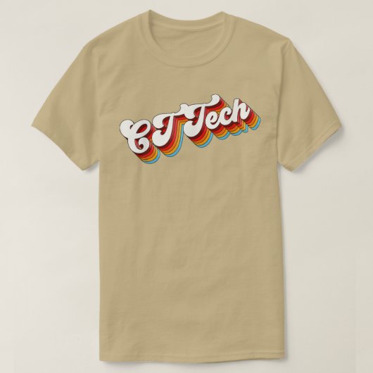 CT Tech Job Appreciation Retro T-shirt (Design voorkant)