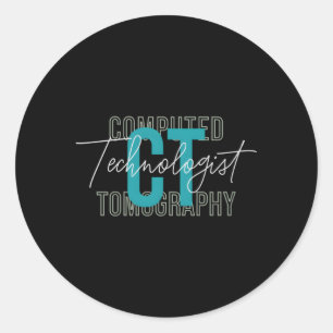 CT-tech radioloog computertomografie Ronde Sticker