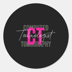 CT-tech radioloog computertomografie Ronde Sticker