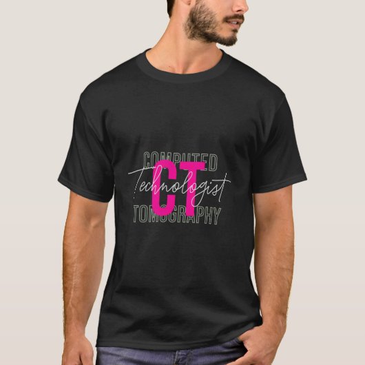 CT-tech radioloog computertomografie T-shirt (Voorkant)