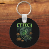 CT Tech Skeleton Grappig Halloween MRI Technician Sleutelhanger (Voorkant)