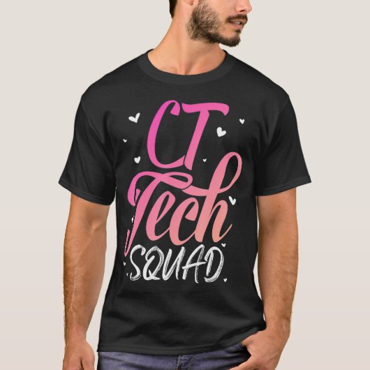 CT Tech Squad T Radiologie CT Cat Scan Geschenk T-shirt (Voorkant)