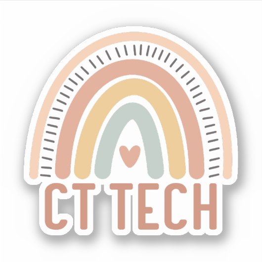 CT Technoloog, computertomografietechnoloog Sticker (Voorkant)