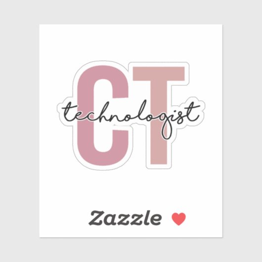 CT Technoloog, computertomografietechnoloog Sticker (Vel)