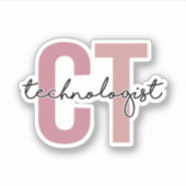 CT Technoloog, computertomografietechnoloog Sticker (Voorkant)