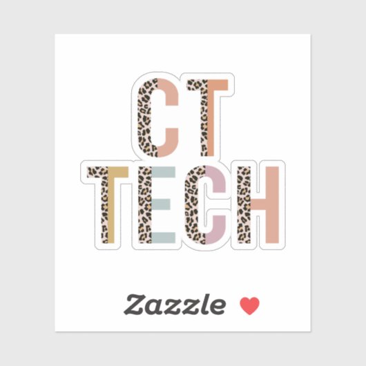 CT Technoloog, computertomografietechnoloog Sticker (Vel)