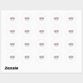 CT-technoloog Hart Valentijnsdag Cat Scan Tech Ronde Sticker (Vel)