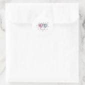 CT-technoloog Hart Valentijnsdag Cat Scan Tech Ronde Sticker (Tas)