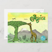 CTC International - Giraffe Briefkaart (Voorkant / Achterkant)