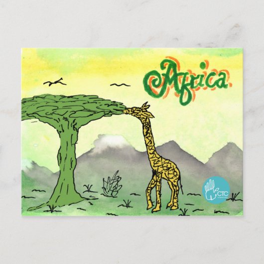 CTC International - Giraffe Briefkaart (Voorkant)